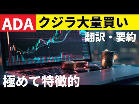 【中堅投資家】ADAクジラの大量買いを確認！3月急騰前の仕込みか！ サムネイル