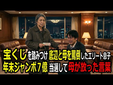 「貧乏人が宝くじ？笑わせるな」息子に罵られた母親が年末ジャンボで7億円当選。しかし彼女が選んだ驚きの決断とは… サムネイル