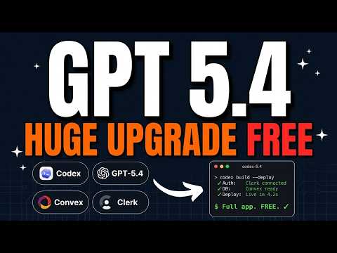 GPT-5.4 + Codex is the Best FREE Coding AI I've Ever Used サムネイル