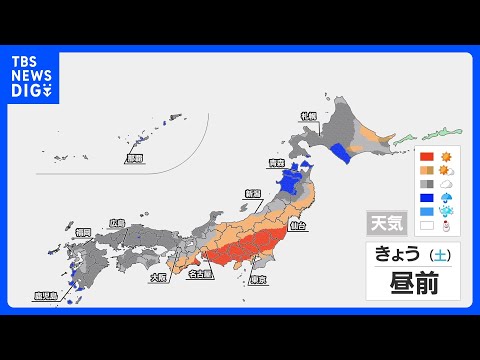 広く晴れてお出かけ日和　日曜日を中心に夏日続出　あすは東京も今年2日目の夏日｜TBS NEWS DIG サムネイル