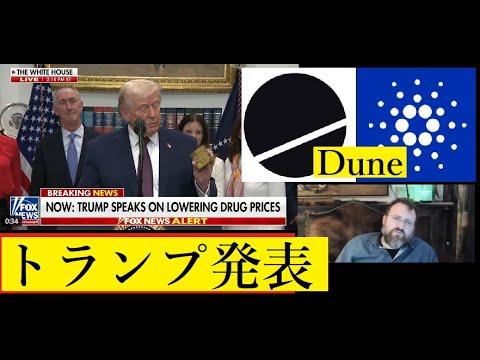 【隠居Vlog】トランプ大統領「ゴールドカード発表」Duneとカルダノの関係 サムネイル