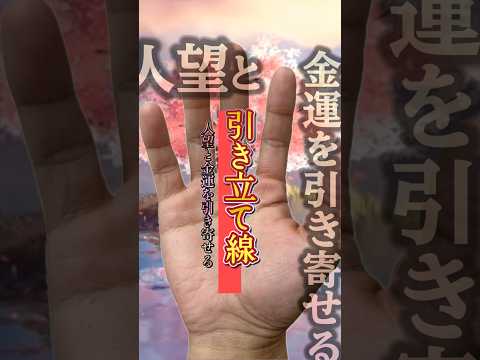 【手相】人望と金運を引き寄せる引き立て線 手相  占い  開運 サムネイル