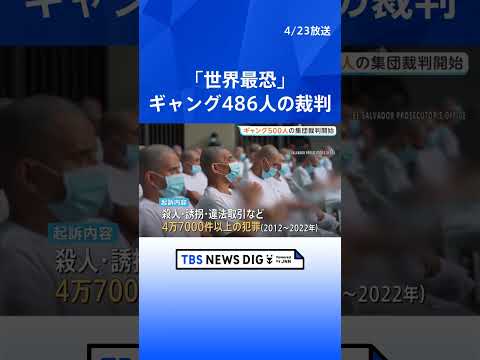 中米エルサルバドル「世界で最も恐ろしい」刑務所で、ギャングメンバー約500人の集団裁判が始まる｜TBS NEWS DI… サムネイル