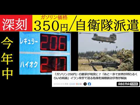【中堅投資家】ホルムズ海峡「ガソリン350円」「自衛隊派遣」２つの覚悟 サムネイル