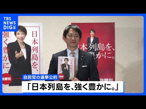 「日本列島を、強く豊かに。」 自民党が衆議院選挙の公約発表｜TBS NEWS DIG