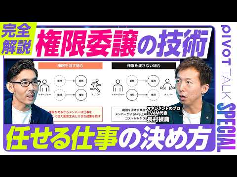 【マネジメント技術大全⑤:権限委譲と拡大のコツ】マネージャーの2つの業務/権限設計のフレームワーク/急拡大期の組織崩壊…