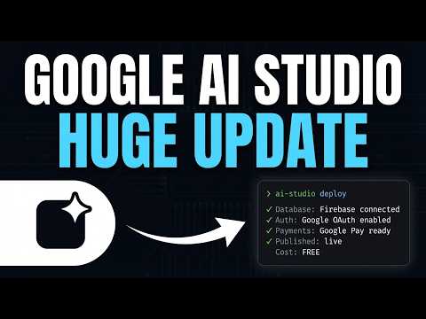 Google AI Studio 2.0 + Firebase = Full Stack Apps INSTANTLY… サムネイル