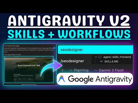 Google AntiGravity Just Got a HUGE Upgrade (Workflows + Ski… サムネイル