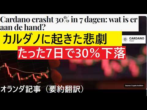 【中堅投資家】第二部「ポートフォリオはありますか？」カルダノADA（翻訳要約） サムネイル