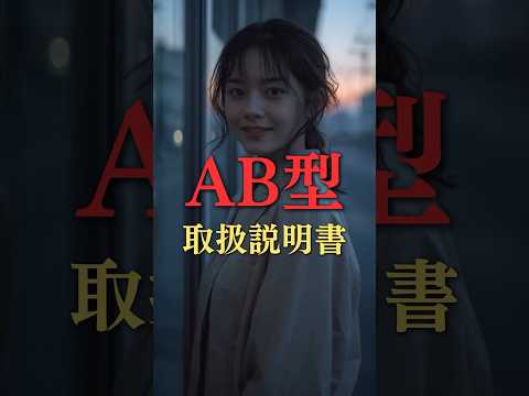 AB型の取扱説明書  占い 血液型 ab型 性格診断 shorts