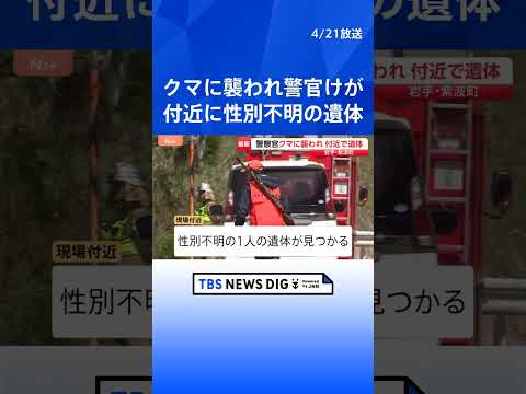 行方不明者捜索中に警察官の男性がクマに襲われけが　現場付近で性別不明の遺体発見 身元の確認急ぐ　岩手・紫波町｜TBS… サムネイル