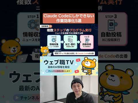 Claude Code活用事例5選！AIエージェントでしかできないことのみ厳選 サムネイル