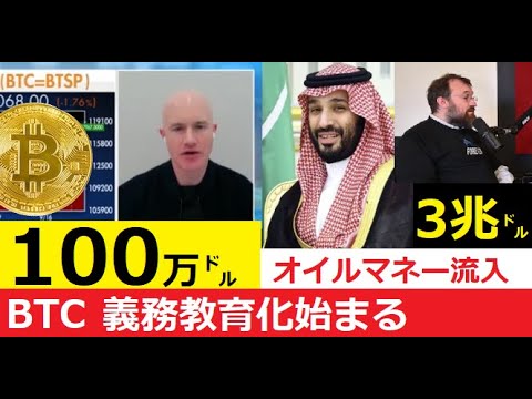 【中堅投資家】BTC=100万ドル予測と3兆ドルへのマーケット拡大 サムネイル