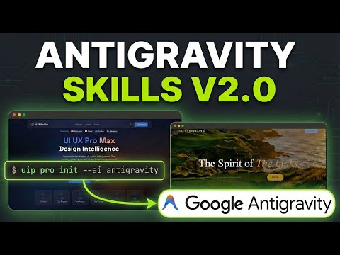 Google AntiGravity Skill Sets Are A GAME CHANGER (FREE) サムネイル
