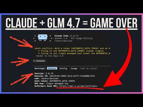 Claude Code + z.AI GLM 4.7 = INSANELY CHEAP CODING COMBO サムネイル