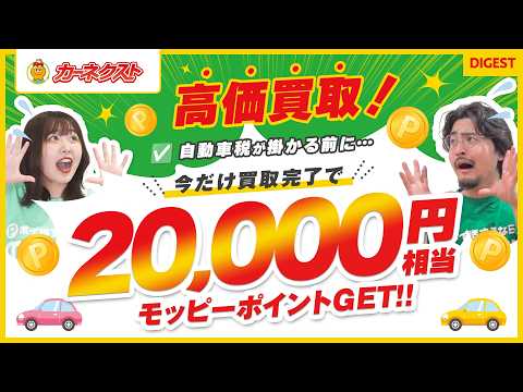 【カーネクスト】どんな車も高価買取!!知らないと損する自動車税のマメ知識も徹底解説！今ならポイント高還元中【ダイジェス… サムネイル