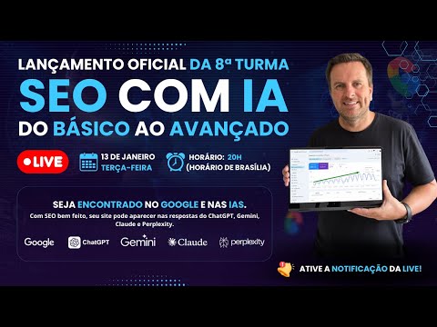 Lançamento da 8ª Turma do Curso de SEO com IA | 2026 サムネイル