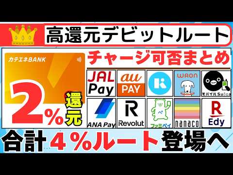 【新ルート】カテエネBANKデビット２％還元 (合計４％還元ルートの登場へ） サムネイル
