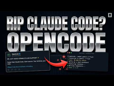 OpenCode + Gemini 3 Flash Beats Claude Code for THIS? サムネイル