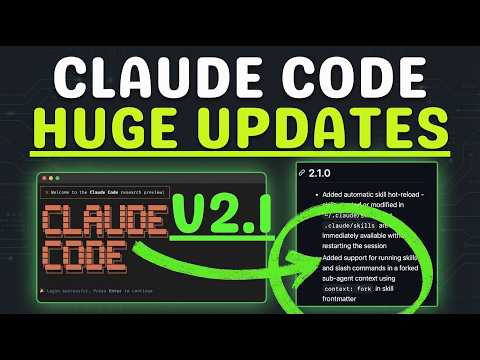 Claude Code V2.1 Just Dropped: THIS IS A GAME CHANGER サムネイル