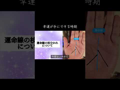 運命線からわかる幸運のタイミング 占い 手相 手相占い 手相鑑定 サムネイル