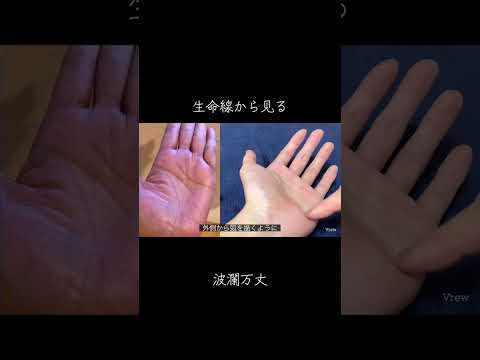 割と落ち着かない人生になりやすい人が持つ生命線はこちら #占い #手相 #手相占い #手相鑑定 サムネイル