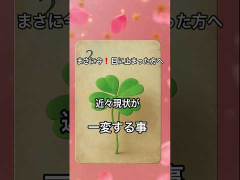 【まさに今❗️目に止まった方へ】 #占い #タロット #ルノルマン #美音タロット サムネイル