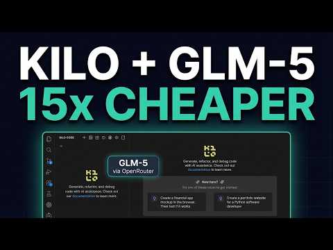 Kilo Code + GLM-5 = Insane Value AI Coding Combo サムネイル