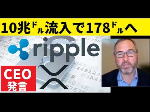 【中堅投資家】XRPは178㌦へ向かい10兆㌦が流入する可能性がある（リップルCEO） サムネイル