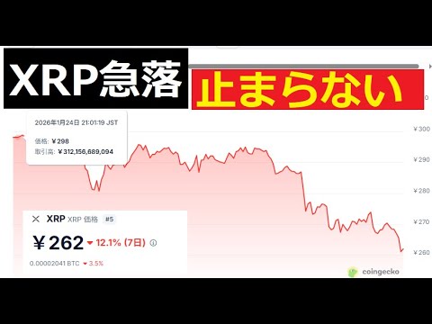 【中堅投資家】XRPなぜ下落が止まらない。最大の危機。 サムネイル