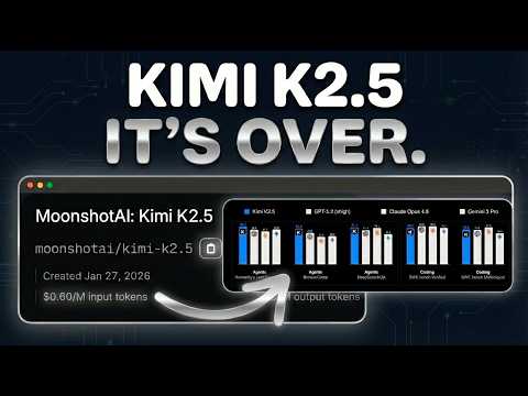Kimi K2.5 Just Dropped: OpenSource Just DESTROYED Claude? サムネイル