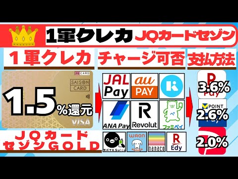 2026年 １軍クレカ　JQCARDセゾンGOLD（１．５％還元）ゴールドインビテーション情報、複数枚持ち裏技 サムネイル