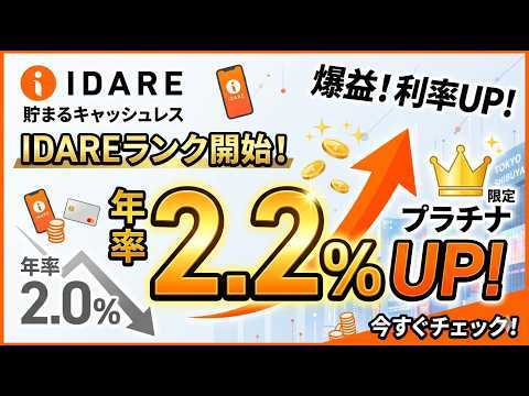【改悪】IDAREの年率が2%→2.2%に上がる!?でも残高70万円以上ないと海外事務手数料取られます…