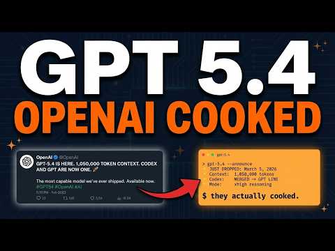NEW GPT 5.4 + CODEX IS ABSOLUTELY INSANE (TRY THIS NOW) サムネイル