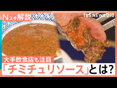 「チミチュリソース」知ってますか？ 大手飲食店も注目、出水アナがアルゼンチン大使館へ 本場の味と対面【Nスタ解説】｜T… サムネイル