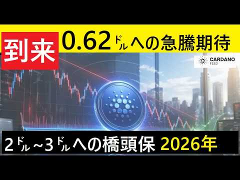 【中堅投資家】カルダノADAが急騰示唆「0.62㌦」から2㌦~3㌦へ（翻訳要約）