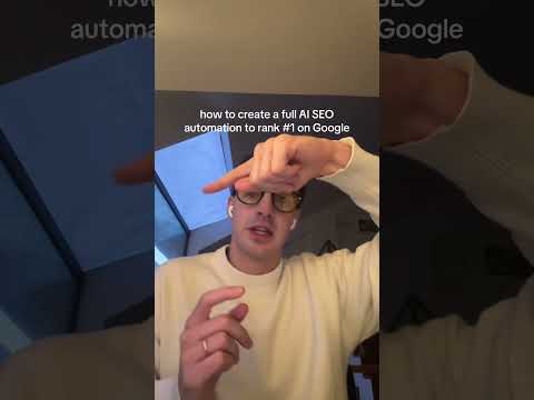 how to create a full AI SEO automation to rank 1 on Google サムネイル