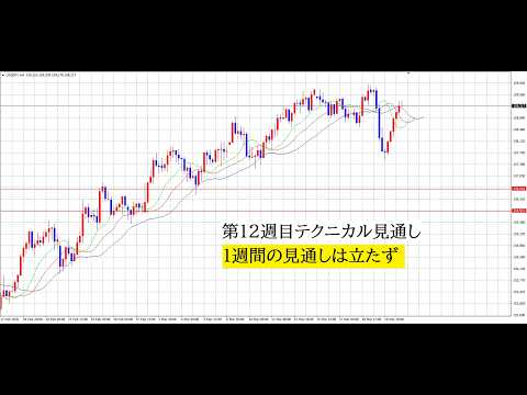 【中堅投資家】FX：第12週目テクニカル見通し「火曜午前中のみ警戒」 サムネイル