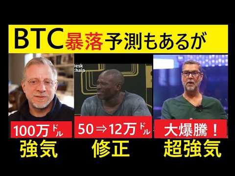 【中堅投資家】どうなるBTC強気派はまだ強気！ビットコイン暴落予測もある。 サムネイル