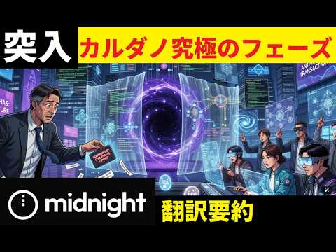 【中堅投資家】カルダノ3月の究極フェーズMidnightローンチUSDCｘ（翻訳要約） サムネイル