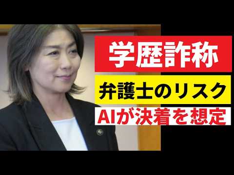 【中堅投資家】学歴詐称：卒業の事実の無い「卒業証書」弁護士のリスク「AIが想定」 サムネイル