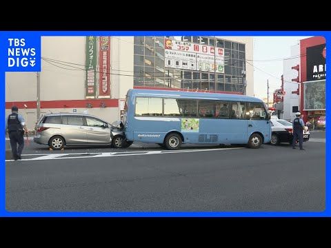 【速報】東京・大田区池上でスイミングスクールのマイクロバスに乗用車が追突 バスに乗っていた小学生など14人けがなし 乗…
