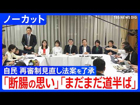 【再審制見直し】「断腸の思い」「まだまだ道半ば」刑事訴訟法改正案を了承 自民党の合同部会終了後　柴山昌彦議員、 稲田朋…