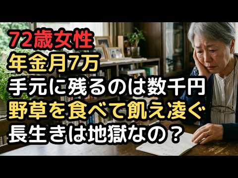 「年金月7万でどう生きろと？」72歳女性、手元に残るのは数千円、令和の絶望の家計簿 サムネイル