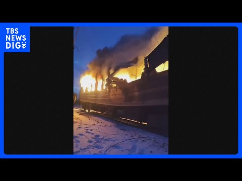 ウクライナ北東部ハルキウ州で旅客列車にロシアのドローン攻撃 これまでに4人死亡　200人以上乗車｜TBS NEWS D…