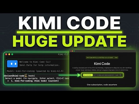 Kimi Code + Kimi K2.5 = The Best Opensource Coder (CRAZY) サムネイル