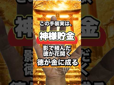 【手相】神様貯金、徳が金に成る手相 手相  手相占い  占い  開運 サムネイル