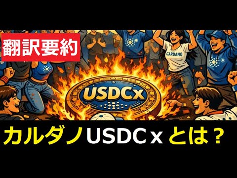【中堅投資家】ビットコインは必ず急騰する「カルダノUSDCｘとは」翻訳要約 サムネイル