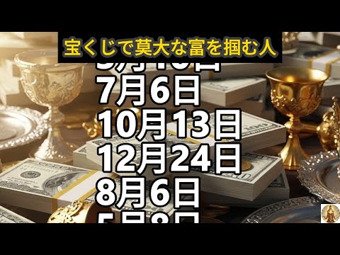【宝くじで莫大な富を掴む人】誕生日ランキング 誕生日占い サムネイル