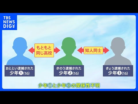 栃木・強盗殺人 逮捕の3人は全員16歳　1か月前から不審車両の目撃も　盗難ナンバー車は新宿の窃盗未遂事件に関与か　警察… サムネイル